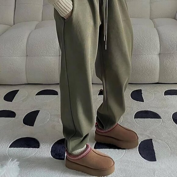 Platform Mini Ankle Boots Fur Fleece Lined Sneakers Women's Slippers - Picture 6 of 7